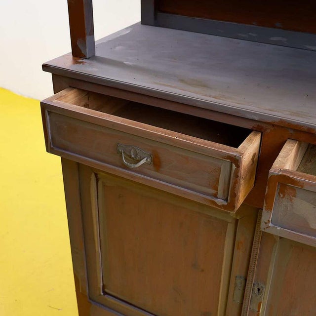 Vintage Wooden Display with Cabinets For Sale - Image 4 of 16