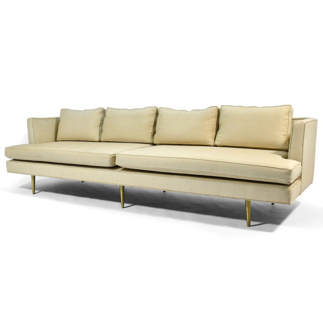 Dunbar Furniture Edward Wormley Model 4907 Sofa by Dunbar For Sale - Image 4 of 4