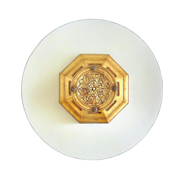 Wood 1960s Giltwood and Glass Coffee Table For Sale - Image 7 of 7
