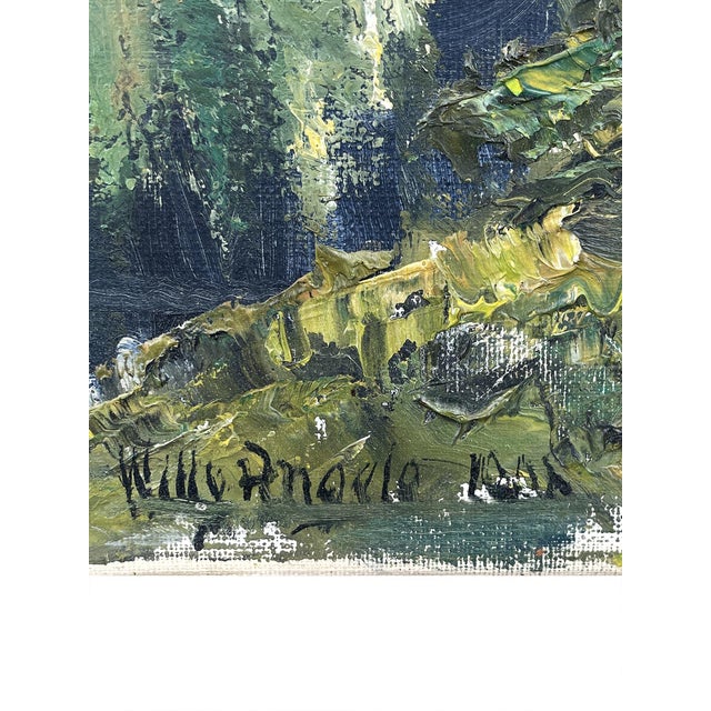 Tre Cime di Lavaredo and Lake Antorno – Willy Angele Technical information: Period: circa 1950 Origin: Germany Artist:...