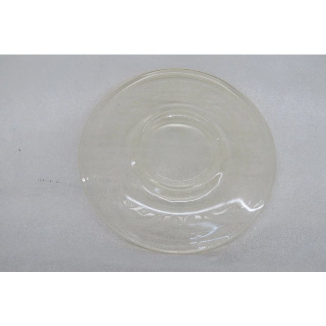 Yellow Depression Glass Saucer Small Plate For Sale - Image 4 of 8