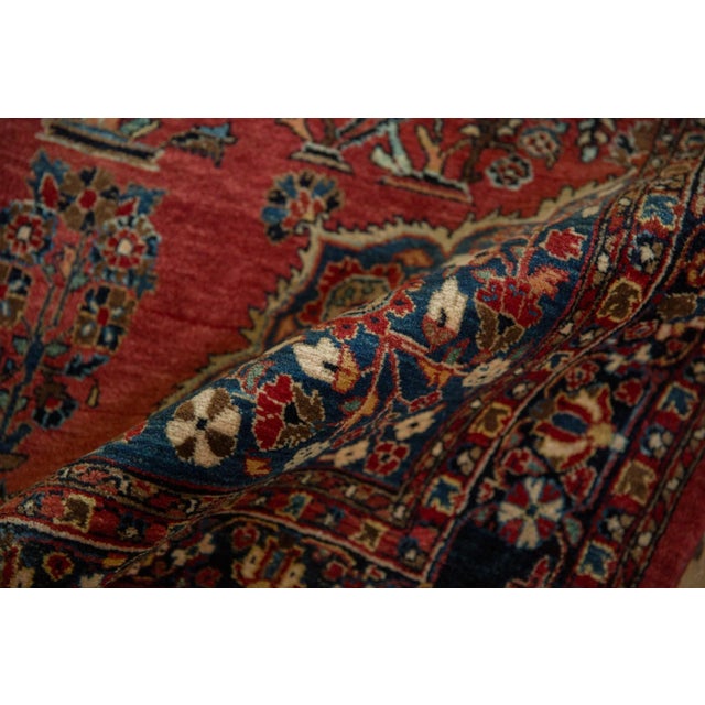 Traditional Vintage Sarouk Rug - 4'4" x 6'10" For Sale - Image 3 of 12