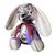 Italian Gucci Purple Paisley Bamboo Vintage Silk Scarf Clever Bunny For Sale - Image 3 of 3