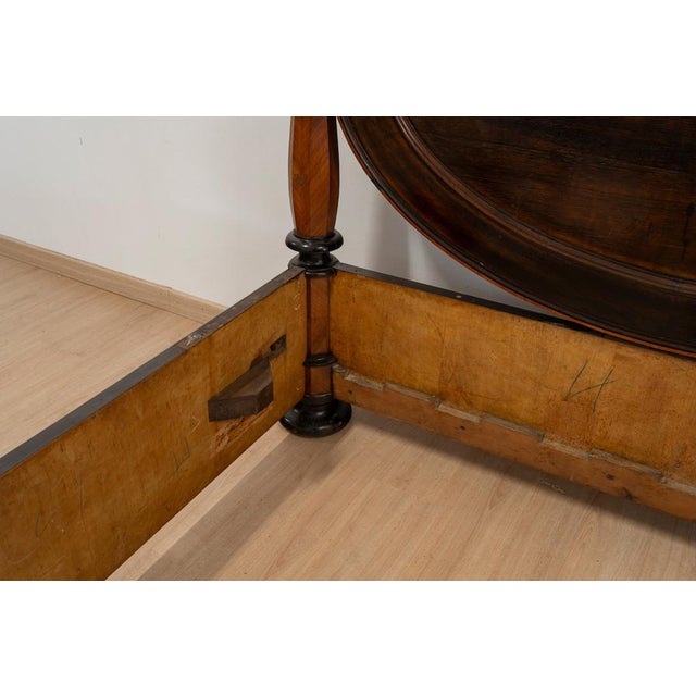Brown Large Antique Portuguese Romantic Bed, 19th Century For Sale - Image 8 of 17
