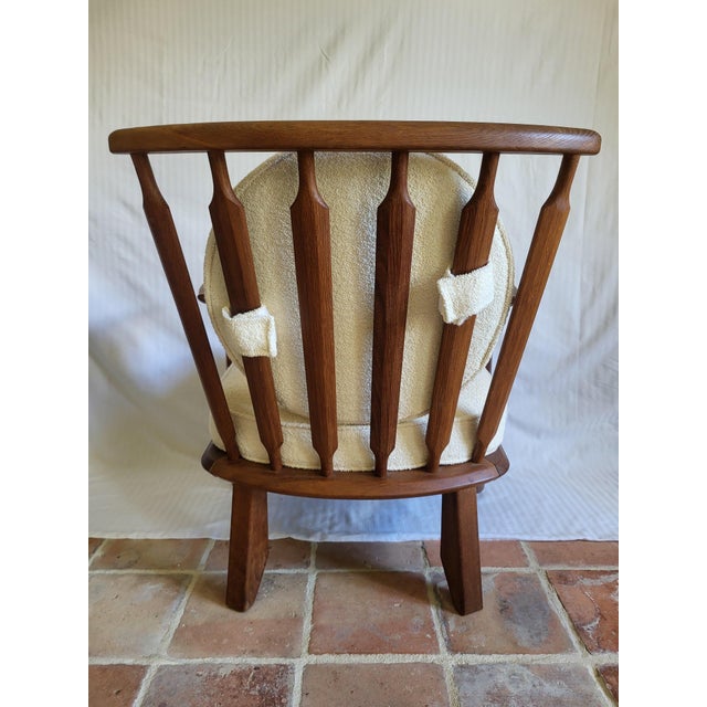 1950s Vintage Catherine Petit Repos Lounge Chairs by Guillerme & Chambron for Votre Maison, 1950s, Set of 2 For Sale - Image 5 of 6