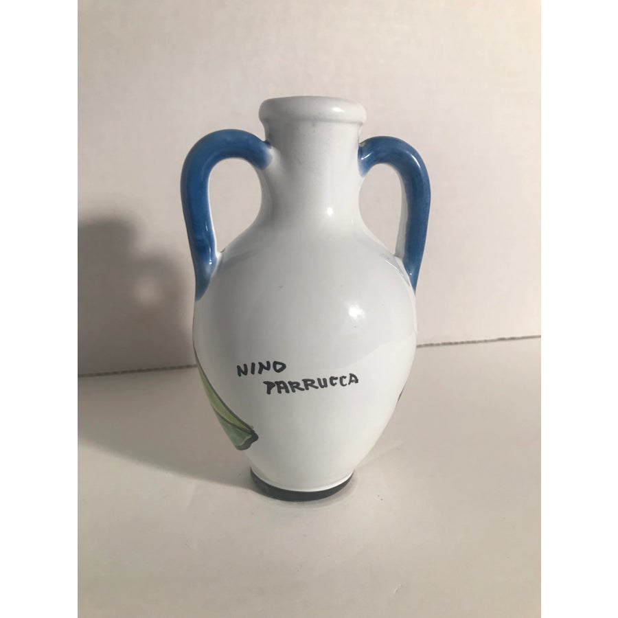Mid-Century Nino Parrucca Palermo Sicily Art Pottery Signed Vase