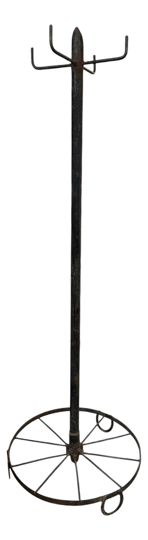 1950s American Country Wrought Iron Coat Rack