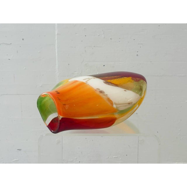 Studio Glass Vase fro Mdina Glass, Malta, 1970s For Sale - Image 6 of 17