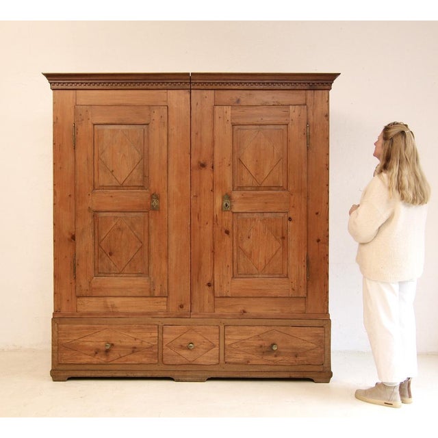 Antique Wardrobe in Oak, 1800s For Sale - Image 15 of 18