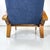 Blue Set of Italian Mid-Century Modern Wood and Blue Fabric Lounge Chairs, 1950s For Sale - Image 8 of 18