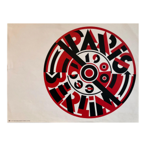 Roman CieslewiczVintage Poster Bold Paris Berlin 1900-1930 Pompidou Center Polish Graphic Artist, 1978