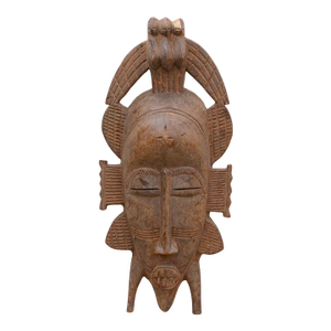 Vintage Fierce Guardian Senufo Mask