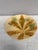 Majolica chestnut leaves plate Salins, circa 1880.