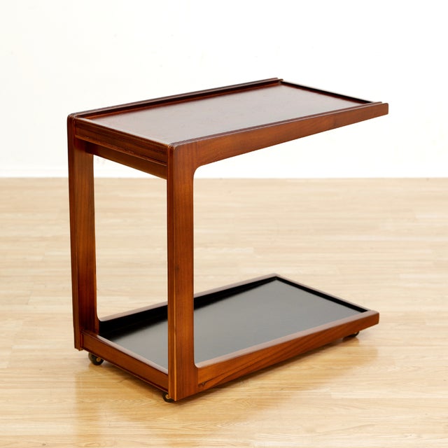 Brown 1960s Mid Century Bar Cart by Remploy Furniture For Sale - Image 8 of 9