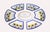 Italian Intreccio Antipastiera (Antipasto Platter) | Hand-Painted Italian Serving Platter From Deruta - 8 pcs For Sale - Image 3 of 6