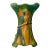 Vintage Majolica Style Glazed Pottery Vase With Parrot For Sale