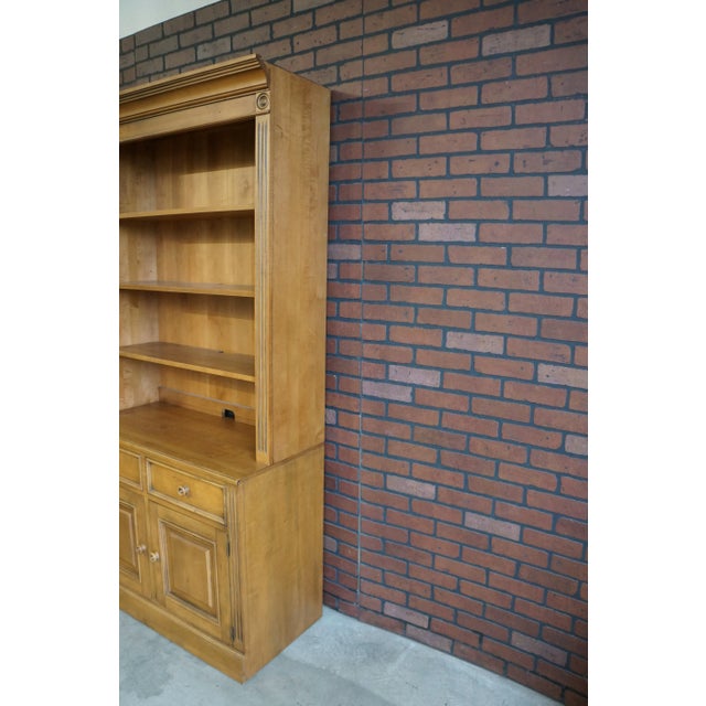 Brown Ethan Allen New Country Bookcase Cabinet For Sale - Image 8 of 10