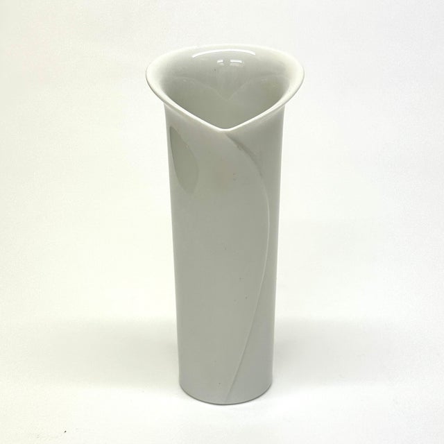 Ceramic Fine White Porcelain Vase Curation, Multiple West German Makers - Group of 5 For Sale - Image 7 of 12