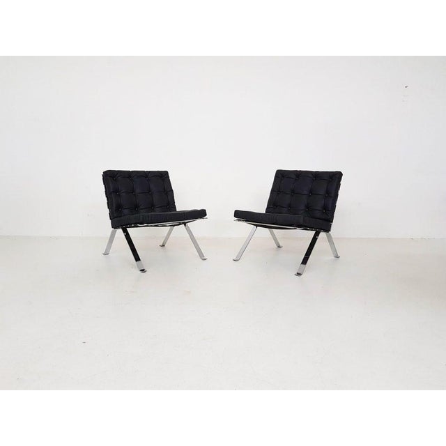 Black Set of Model Euro 1600 Lounge Chairs for Girsberger For Sale - Image 8 of 14