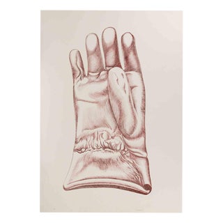 Giacomo Porzano, Glove, 1972, Etching For Sale