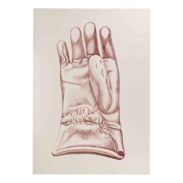 Giacomo Porzano, Glove, 1972, Etching For Sale