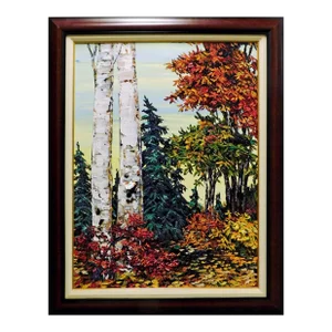 Maya Eventov "Evergreen Dream" Original Acrylic Flowers Hand Signed Adl022613-01