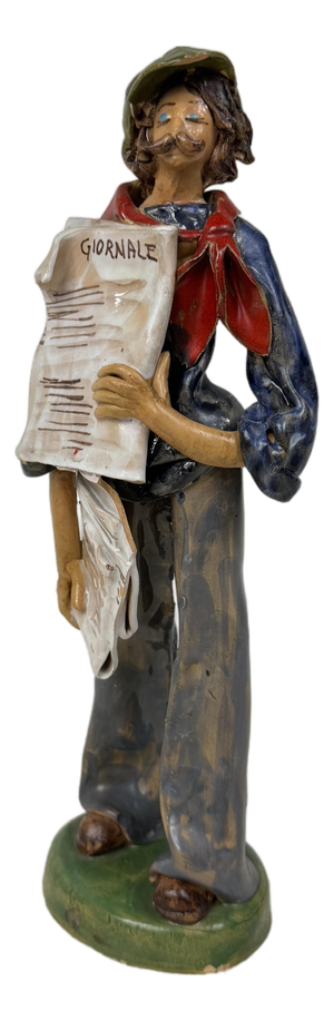 Hand-Painted Porcelain Figurine, Italy, 1940s