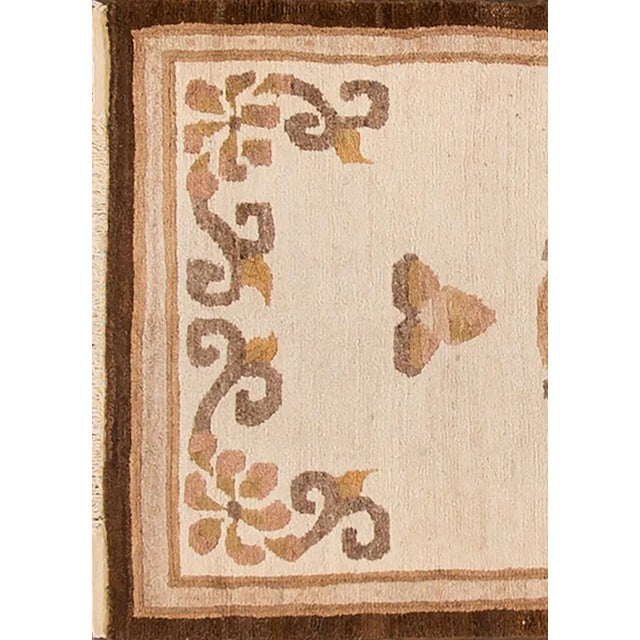 1920s Early 20th Century Antique Chinese Rug, 3'1" X 6'1" For Sale - Image 5 of 7