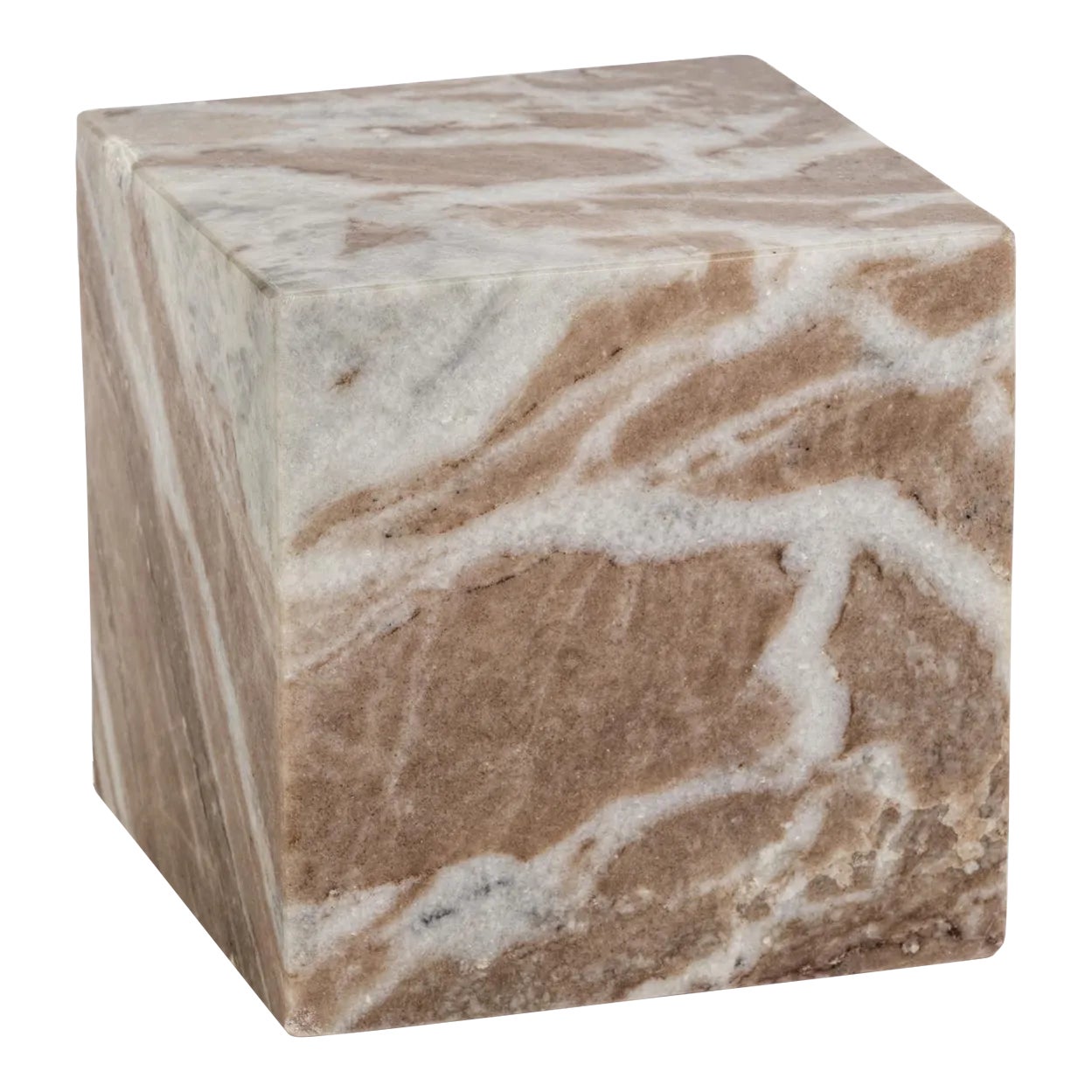 Altamura Marble Bookend, Cube | Chairish