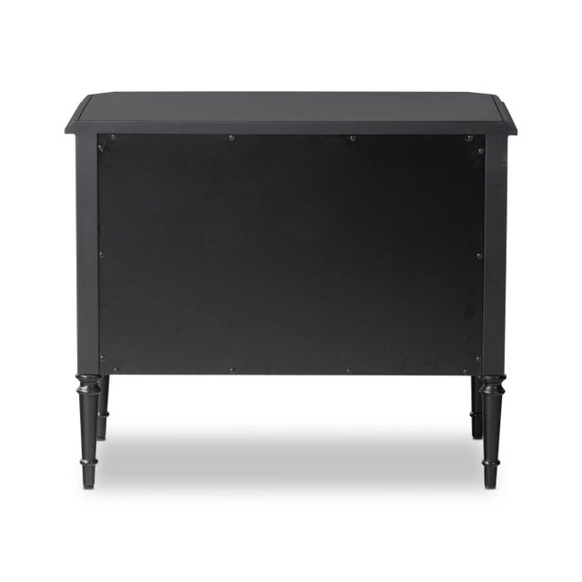 Four Hands Lendon French Inspired Black Iron Metal Nightstand For Sale - Image 9 of 12