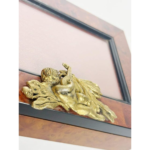 20th Century Brass, Glass and Burl Wood Box, France For Sale - Image 9 of 15