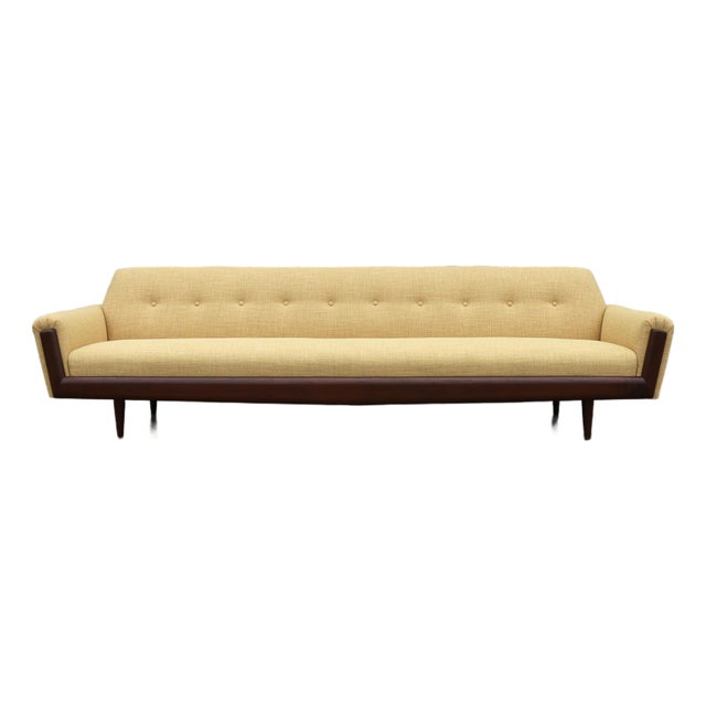 Mid-Century Modern Adrian Pearsall Style Walnut Sofa, Circa 1960s For Sale