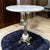 Hollywood Regency Reticulated Brass & Marble Petite Drinks Table For Sale - Image 11 of 11
