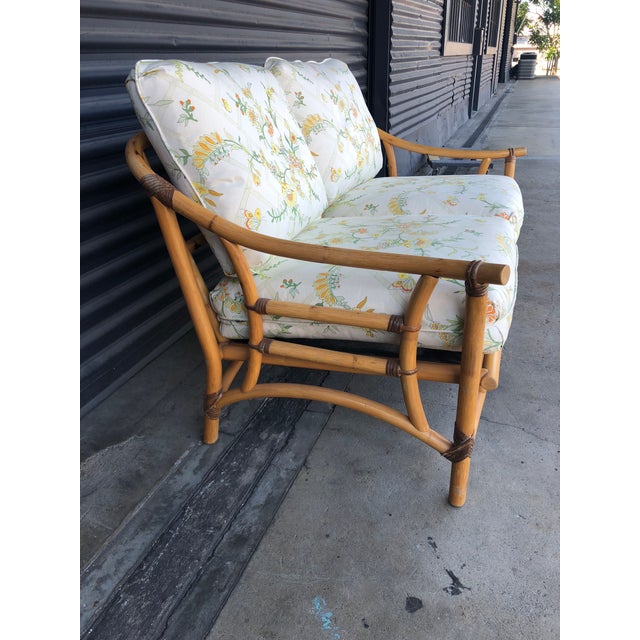 Vintage Rattan Loveseat Chairish