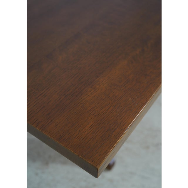 1990s Stickley Mission Oak Arts & Crafts Dining Room Table For Sale - Image 5 of 12
