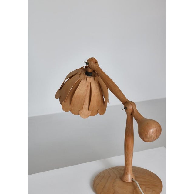 Scandinavian Modern Luxus Ashwood Table Lamp by Östen Kristiansson, Sweden, 1960s For Sale - Image 17 of 18
