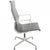 Charles Eames EA109 office chair upholstered in black leather and with a frame of aluminium. The chair is from 2007 and...
