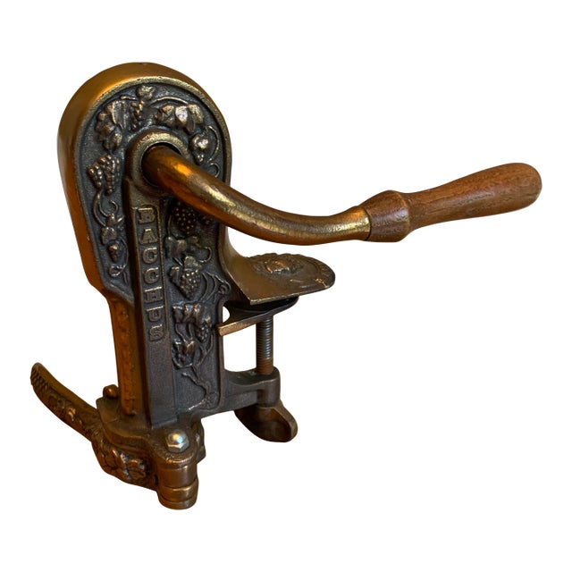 Vintage Brass Counter Corkscrew by Bacchus For Sale