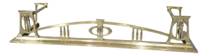Art Noveau Brass Fender, 1900