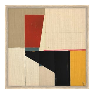 Mid Century Modern Framed Canvas Print by P. L. Bradbury For Sale