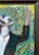 Wood Large Scale Vintage Expressionist Oil on Canvas Singing Man Portrait Painting For Sale - Image 7 of 13