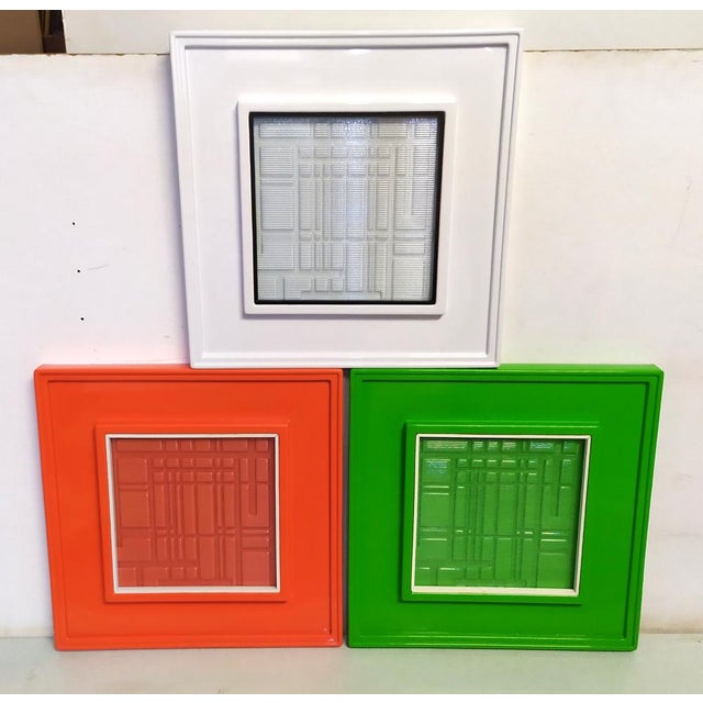 Urano Palma, Kinetic Panels, 1968, Plastic, Set of 3 For Sale - Image 12 of 12