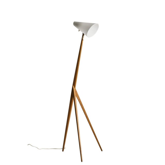 Wood Mid-Century Giraffe Lamp in Teak by Uno & Östen Kristiansson for Luxus Vittsjö, Sweden, 1950s For Sale - Image 7 of 7
