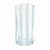 Cloud Blue Striped Italian Murano Glass Tumbler Glasses With Scalloped Rim Set of 6 For Sale - Image 4 of 6