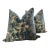 Brunschwig & Fils Ming Velvet in Blue 22’ Down-Filled Pillows - a Pair For Sale