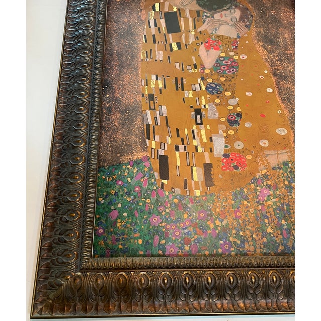 Gustav Klimt Vintage 1995 Poster of "The Kiss" by Top Art Milano, Framed Reproduction For Sale - Image 11 of 18