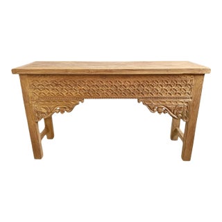 Vintage Teak Kawang Console Table For Sale