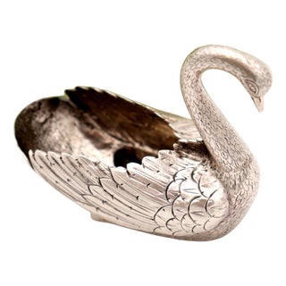 Swan-Shaped Silver Ring For Sale