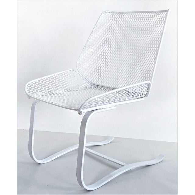 1960s Mid Century Modern Metal Mesh Cantilever Bouncer Patio