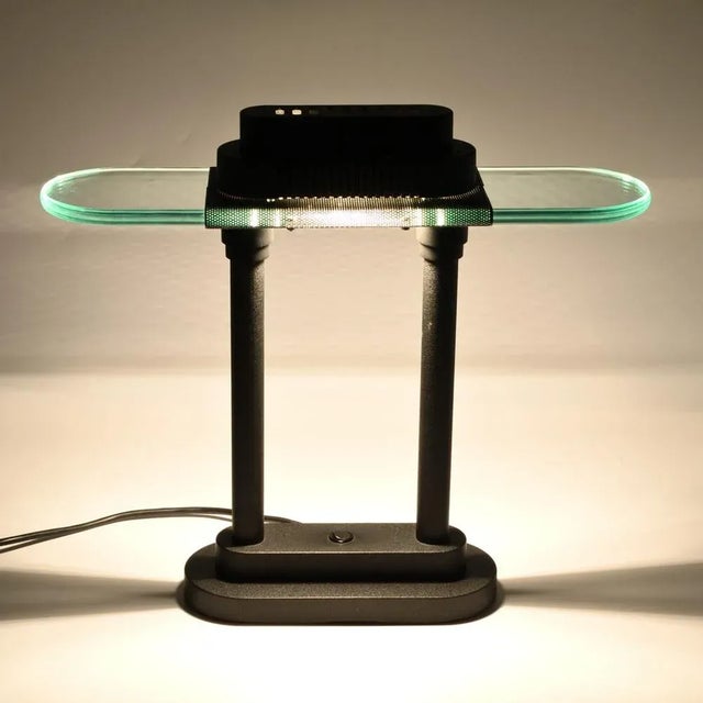 1990s Postmodern Desk Lamp attributed to Robert Sonneman, 1980s For Sale - Image 5 of 12